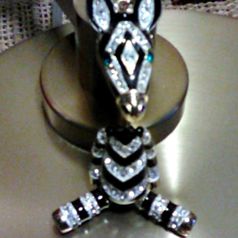 Betsey Johnson Zebra Pendant